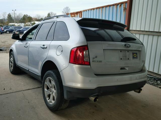 2FMDK4JC7BBA53979 - 2011 FORD EDGE SEL SILVER photo 3