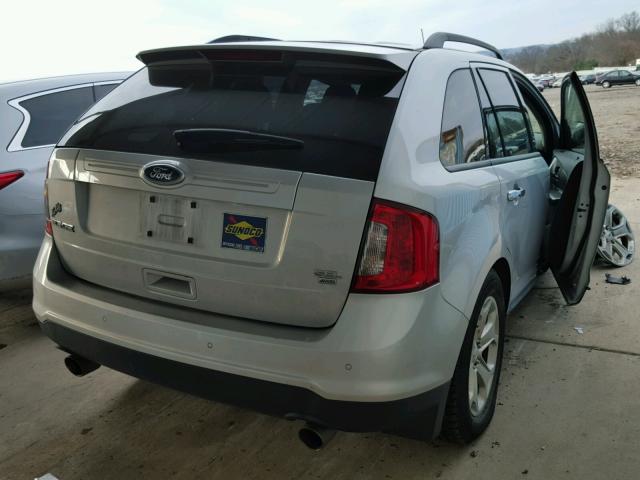 2FMDK4JC7BBA53979 - 2011 FORD EDGE SEL SILVER photo 4