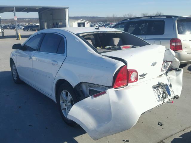 1G1ZB5EB1AF245261 - 2010 CHEVROLET MALIBU LS WHITE photo 3