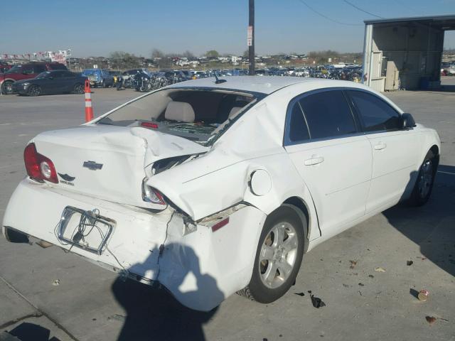 1G1ZB5EB1AF245261 - 2010 CHEVROLET MALIBU LS WHITE photo 4