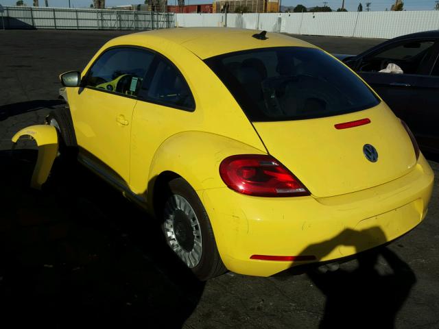 3VWJP7AT6EM630026 - 2014 VOLKSWAGEN BEETLE YELLOW photo 3