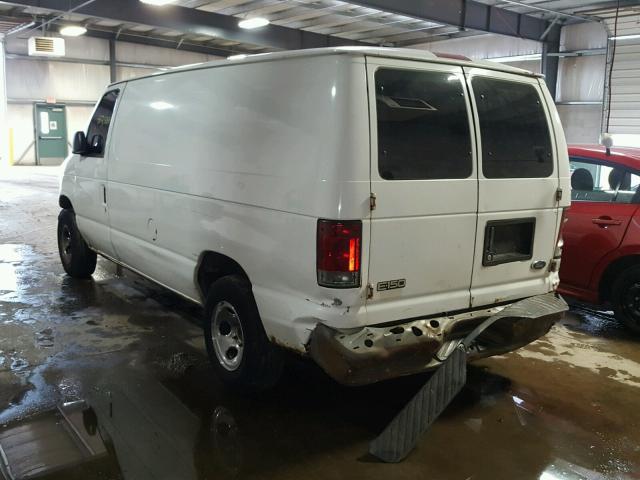 1FTRE14282HA09091 - 2002 FORD ECONOLINE WHITE photo 3