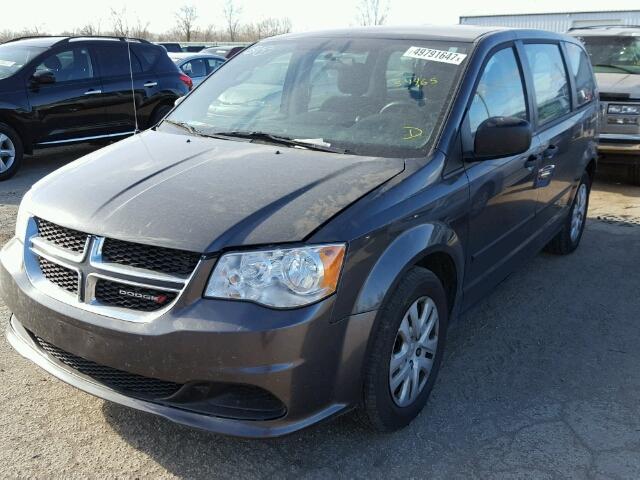 2C4RDGBG9FR576280 - 2015 DODGE GRAND CARA GRAY photo 2