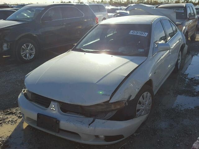 4A3AA46H03E132671 - 2003 MITSUBISHI GALANT ES WHITE photo 2