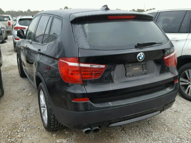 5UXWX9C53D0A17285 - 2013 BMW X3 XDRIVE2 BLACK photo 3