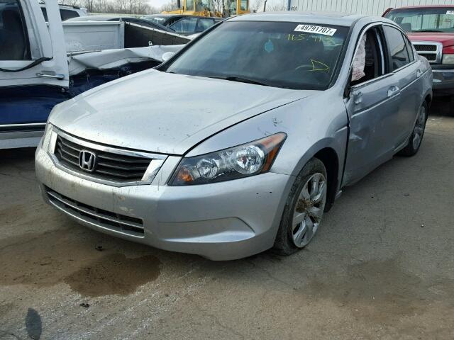 1HGCP26739A190443 - 2009 HONDA ACCORD EX SILVER photo 2