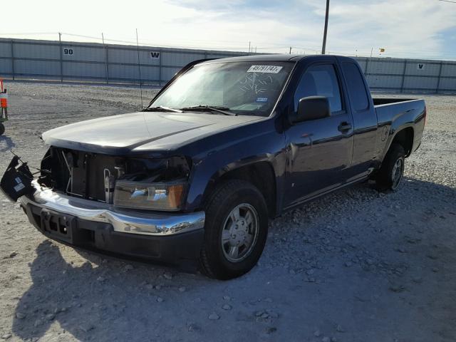 1GCCS19E778106968 - 2007 CHEVROLET COLORADO BLUE photo 2