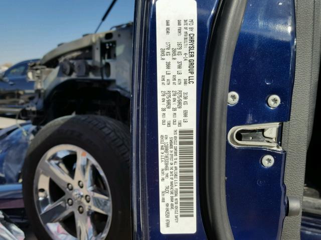 1C6RR6FT0ES330466 - 2014 RAM 1500 ST BLUE photo 10