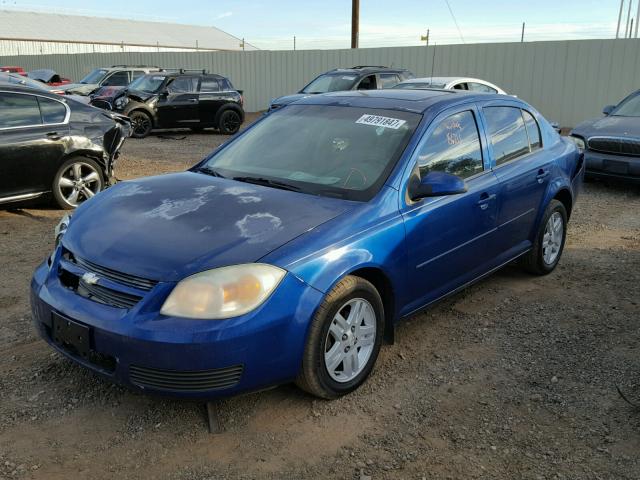 1G1AL52F257597542 - 2005 CHEVROLET COBALT LS BLUE photo 2