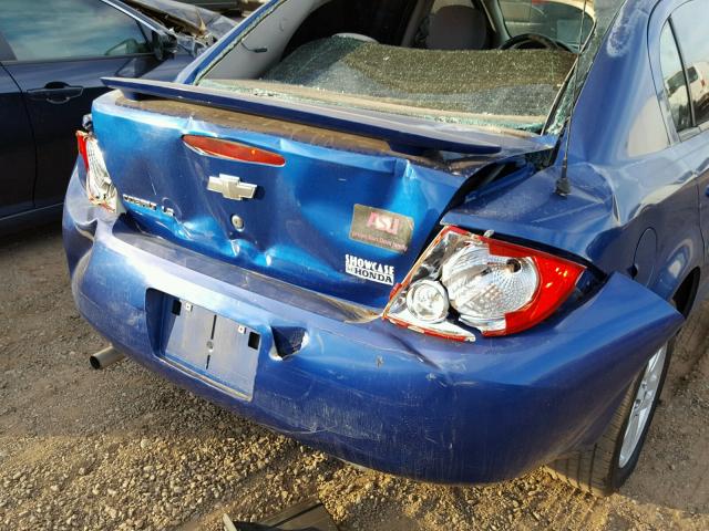 1G1AL52F257597542 - 2005 CHEVROLET COBALT LS BLUE photo 9