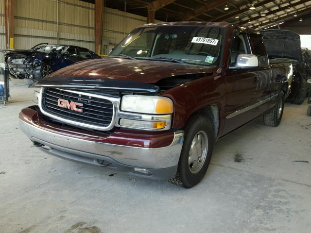 2GTEC19TX11157119 - 2001 GMC NEW SIERRA BURGUNDY photo 2