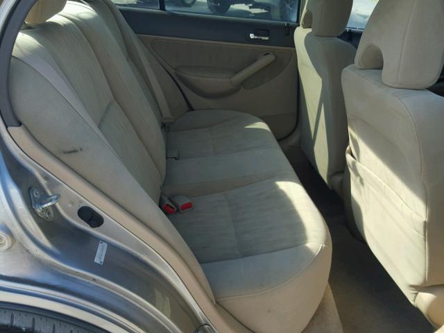 1HGES26763L005143 - 2003 HONDA CIVIC EX BEIGE photo 6