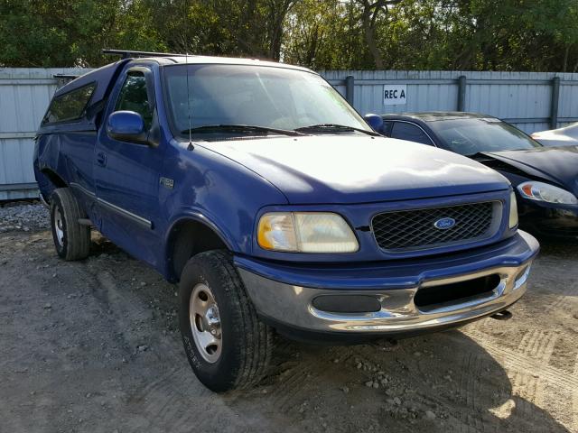 1FTDF18W9VLB11831 - 1997 FORD F150 BLUE photo 1