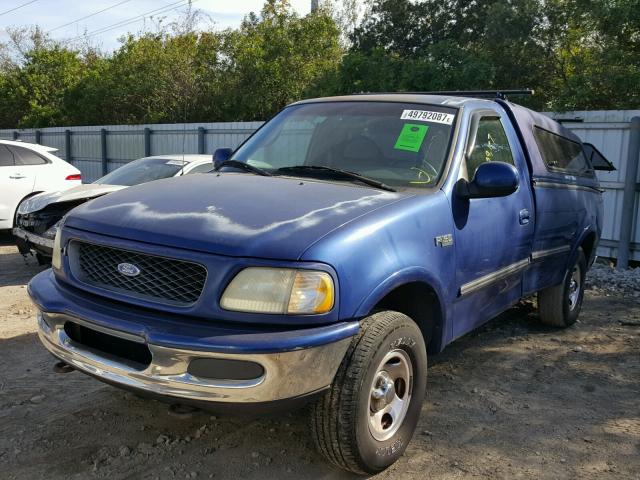 1FTDF18W9VLB11831 - 1997 FORD F150 BLUE photo 2