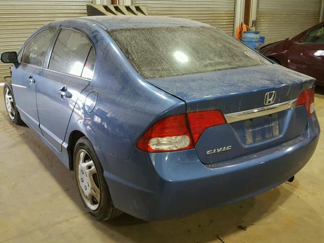 2HGFA1F55AH323023 - 2010 HONDA CIVIC LX BLUE photo 3