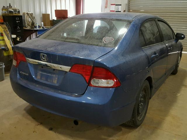 2HGFA1F55AH323023 - 2010 HONDA CIVIC LX BLUE photo 4