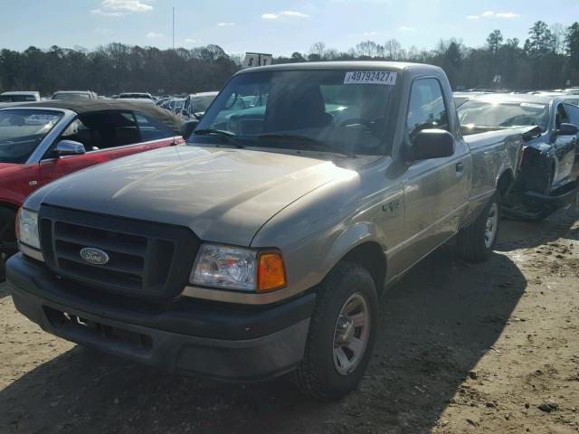 1FTYR10D64PB65078 - 2004 FORD RANGER BROWN photo 2