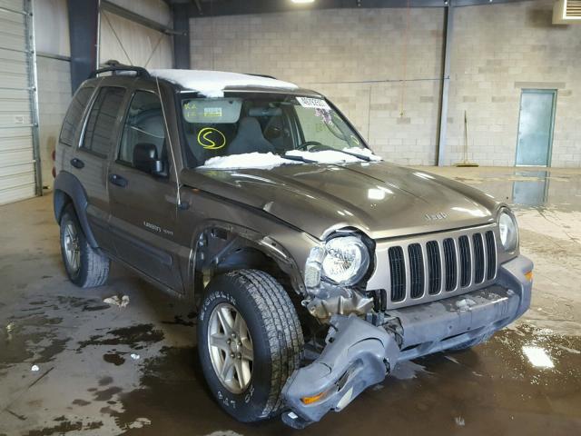 1J4GL48K73W718823 - 2003 JEEP LIBERTY SP GOLD photo 1