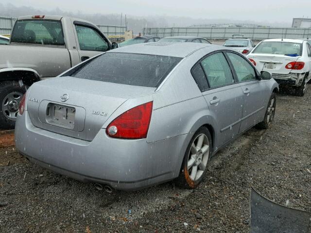 1N4BA41E04C822301 - 2004 NISSAN MAXIMA SE SILVER photo 4