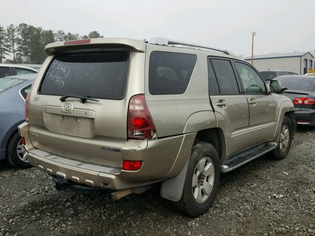 JTEZT17R848002963 - 2004 TOYOTA 4RUNNER LI BEIGE photo 4