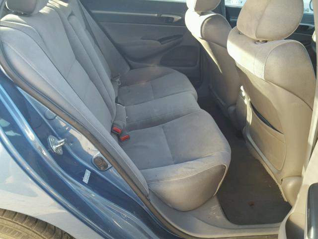 1HGFA16858L079347 - 2008 HONDA CIVIC EX ლურჯი ფოტო 6