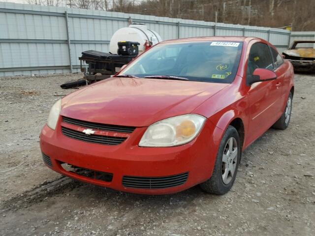 1G1AL15F877159664 - 2007 CHEVROLET COBALT LT RED photo 2