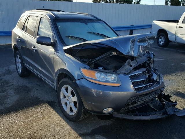 5NMSH13E69H263301 - 2009 HYUNDAI SANTA FE S BLUE photo 1