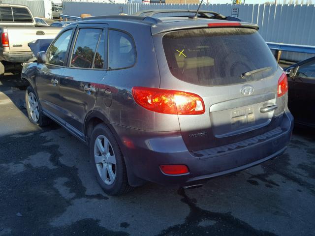 5NMSH13E69H263301 - 2009 HYUNDAI SANTA FE S BLUE photo 3