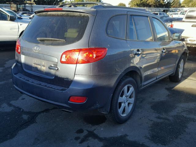 5NMSH13E69H263301 - 2009 HYUNDAI SANTA FE S BLUE photo 4