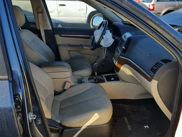 5NMSH13E69H263301 - 2009 HYUNDAI SANTA FE S 蓝色 照片 5