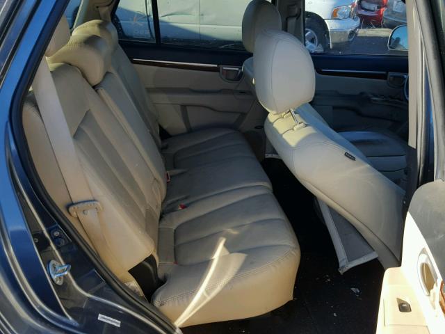 5NMSH13E69H263301 - 2009 HYUNDAI SANTA FE S 蓝色 照片 6