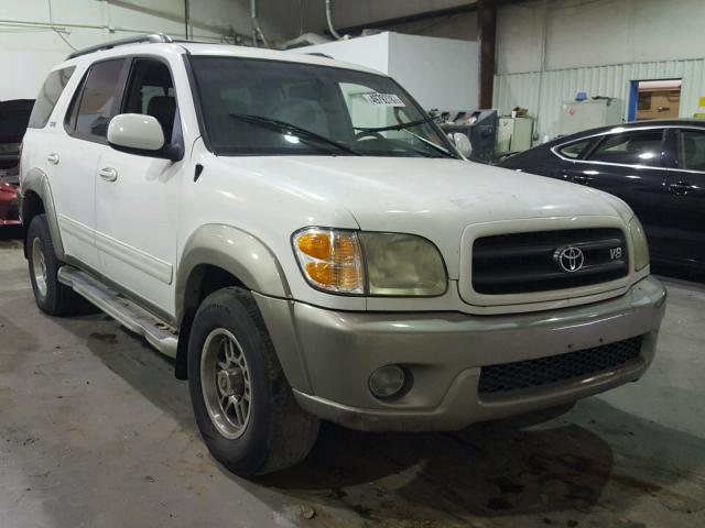 5TDZT34A34S213062 - 2004 TOYOTA SEQUOIA SR WHITE photo 1