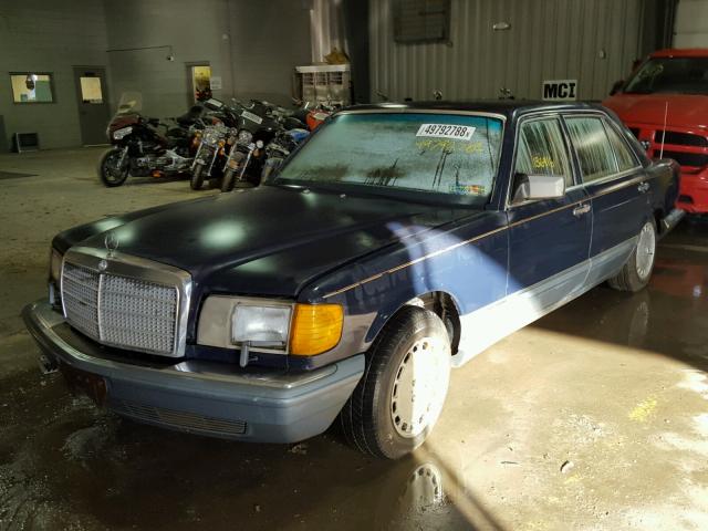 WDBCA39DXGA246915 - 1986 MERCEDES-BENZ 560 SEL BLUE photo 2