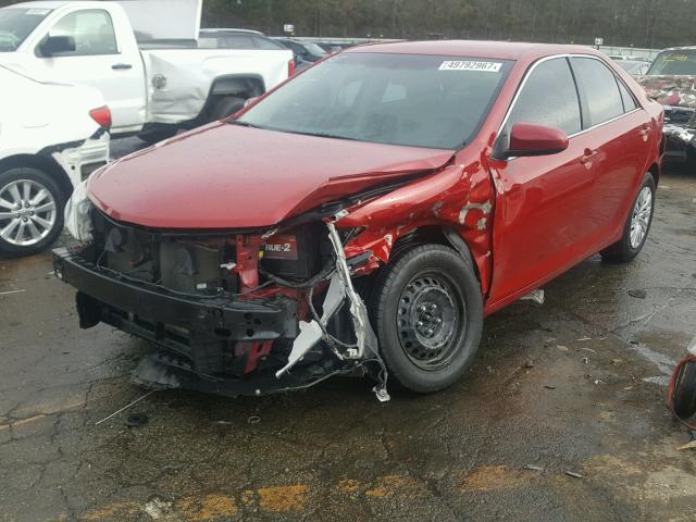 4T1BF1FK0EU787761 - 2014 TOYOTA CAMRY L RED photo 2