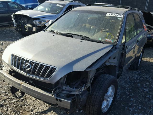 JTJHF10U220278652 - 2002 LEXUS RX 300 GRAY photo 2