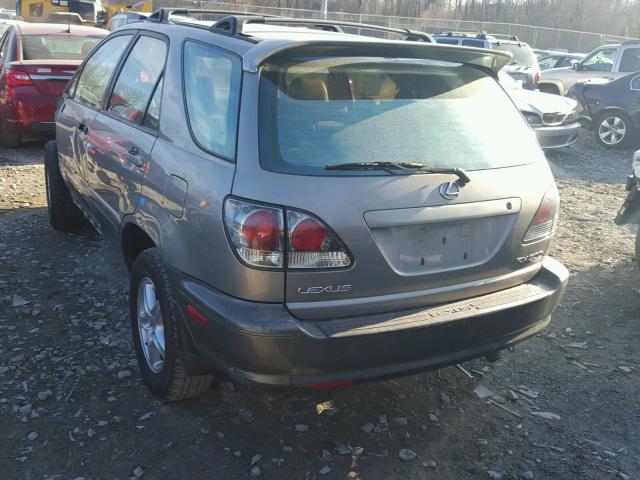 JTJHF10U220278652 - 2002 LEXUS RX 300 GRAY photo 3