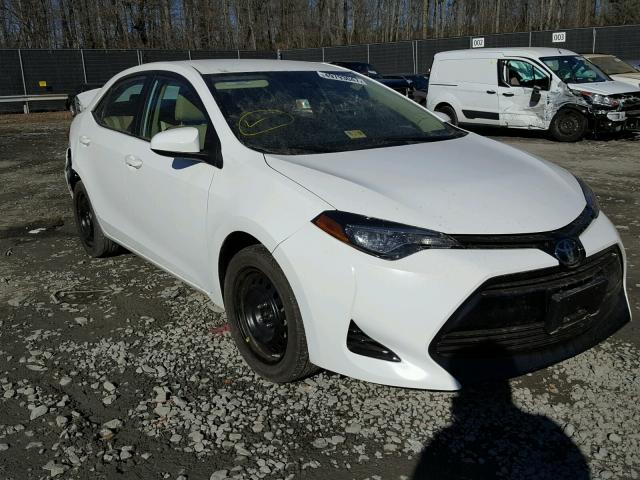 2T1BURHEXHC766837 - 2017 TOYOTA COROLLA L WHITE photo 1