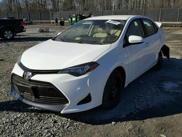 2T1BURHEXHC766837 - 2017 TOYOTA COROLLA L WHITE photo 2