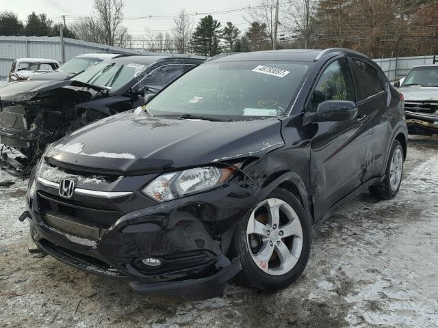 3CZRU6H71GM701504 - 2016 HONDA HR-V EXL BLACK photo 2