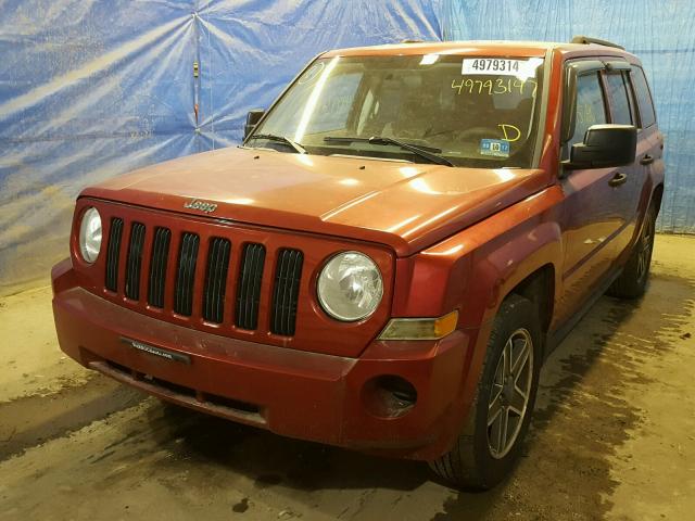 1J8FF28WX8D778381 - 2008 JEEP PATRIOT SP RED photo 2