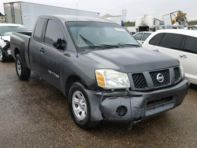 1N6AA06A55N551985 - 2005 NISSAN TITAN XE CHARCOAL photo 1