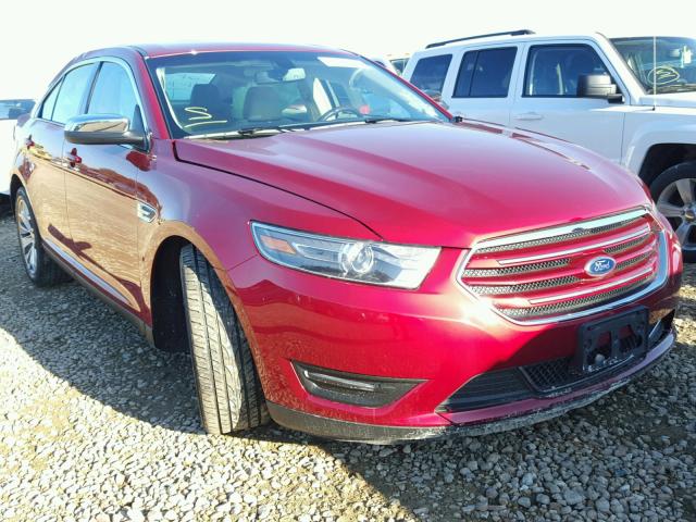 1FAHP2F83FG180250 - 2015 FORD TAURUS LIM RED photo 1