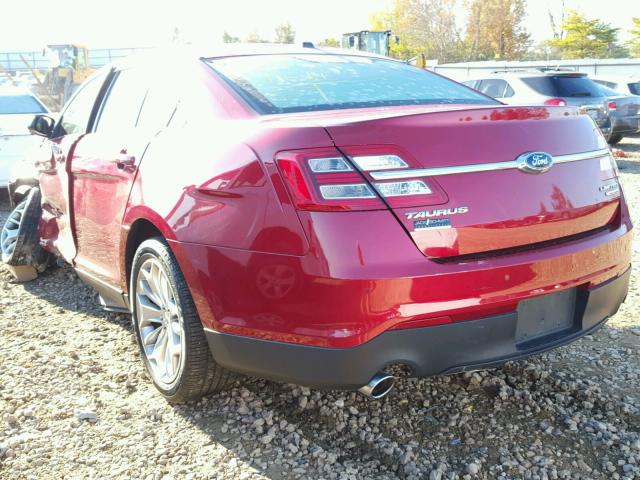 1FAHP2F83FG180250 - 2015 FORD TAURUS LIM RED photo 3