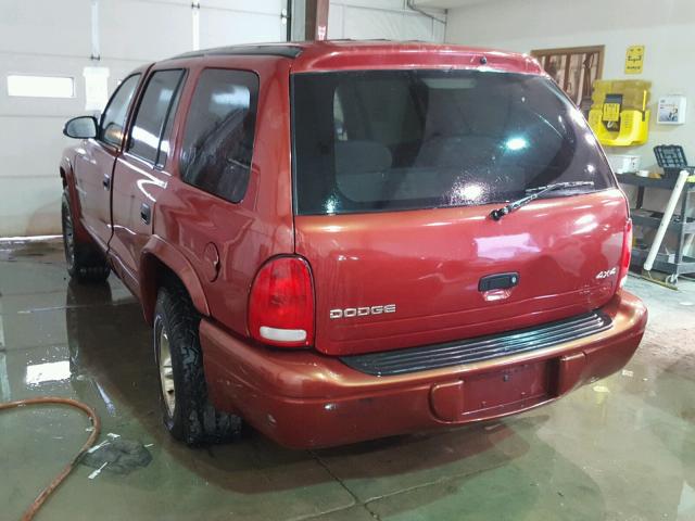 1B4HS28Y5XF606398 - 1999 DODGE DURANGO RED photo 3