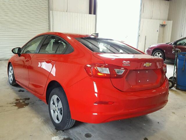 3G1BC5SM6HS571163 - 2017 CHEVROLET CRUZE LS RED photo 3