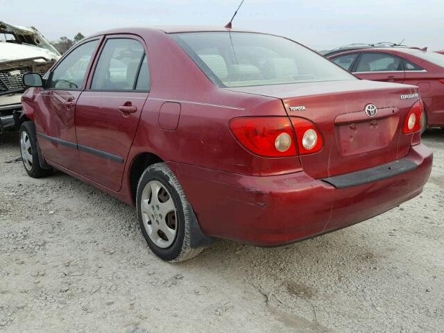 1NXBR32E05Z395933 - 2005 TOYOTA COROLLA CE RED photo 3