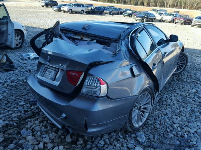 WBAPM73509E191788 - 2009 BMW 335 I GRAY photo 4