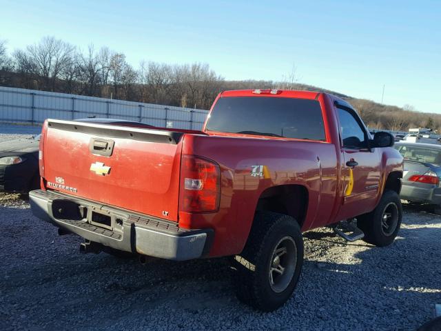 1GCEK14077Z519729 - 2007 CHEVROLET SILVERADO RED photo 4