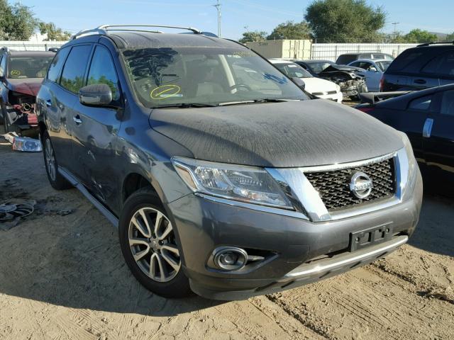 5N1AR2MN1EC625567 - 2014 NISSAN PATHFINDER GRAY photo 1