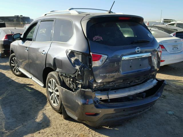 5N1AR2MN1EC625567 - 2014 NISSAN PATHFINDER GRAY photo 3